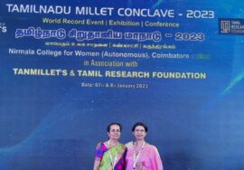 Tamilnadu Millet Conclave 2023 Coimbatore 555products world record Event-Glimpses-Mallika Badrinath.