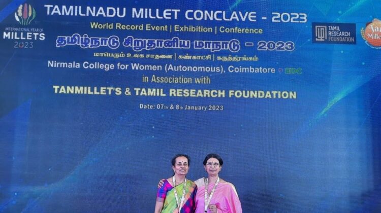 Tamilnadu Millet Conclave 2023 Coimbatore 555products world record Event-Glimpses-Mallika Badrinath.