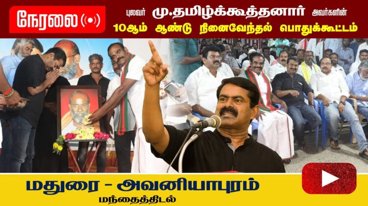 ? சீமான் எழுச்சியுரை – மதுரை அவனியாபுரம் | தனியரசு உரை | தமிழ்க்கூத்தனார் 10ஆம் ஆண்டு நினைவேந்தல்