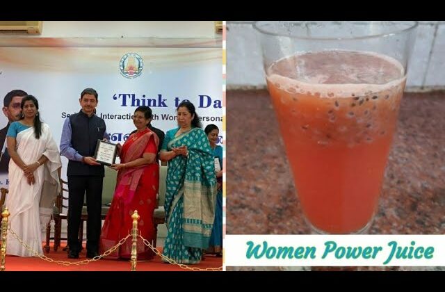 #Shorts 229 : Women Power Juice / Watermelon +Pomegranate +Orange – Iron Rich Immune Boosting Drink