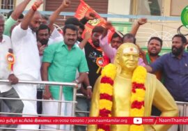உசிலம்பட்டி | முத்துராமலிங்கத்தேவர் – மூக்கையாத்தேவர் திருவுருவச் சிலைகளுக்கு சீமான் மலர்வணக்கம்