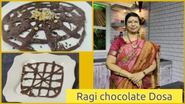 Ragi chocolate Dosa / கேழ்வரகு சாக்லேட் தோசை -குழந்தைகள் ஸ்பெஷல் / Millet Sweet dosa for children