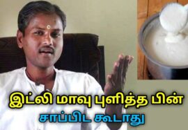 புளித்த மாவில் இட்லி, தோசை சாப்பிட கூடாது | Healer Rangaraj speech on idly,dosa