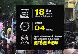 மே 18, தூத்துக்குடியில் மாபெரும் இன எழுச்சிப் பொதுக்கூட்டம் | அன்னைத் தமிழினமே அணிதிரள்வோம்!