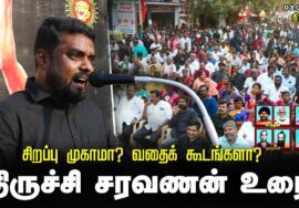 திருச்சி சரவணன் உரை | சிறப்பு முகாமா? வதைக்கூடமா? சீமான் தலைமையில் மாபெரும் கண்டன ஆர்ப்பாட்டம்