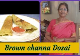 Brownchanna Millet Dosai/Protein rich-No  Fermentation/அரைக்கலாம் ஊற்றலாம் உடனே – Mallika Badrinath