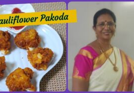 Califlower pakoda-Crunchy&Tasty/மழை நாளிற்கு காலிப்ளவர் பக்கோடா செய்யலாம்| Mallika Badrinath Recipes