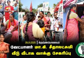வேட்பாளர் மா.கி.சீதாலட்சுமி வீடு வீடாக வாக்கு சேகரிப்பு | ஈரோடு கிழக்கு இடைத்தேர்தல் #ஒலிவாங்கி