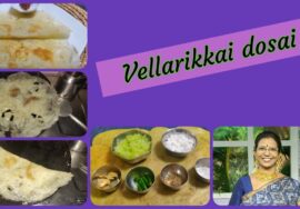 Cucumber dosai / Vellarikkai dosai – By Mallika Badrinath வெள்ளரிக்காய் தோசை அரைத்த உடனே  சுடலாம்