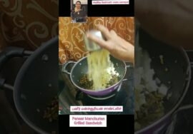 #Shorts 392 – Paneer Manchurian sandwich in 5 minutes –  Mallika Badrinath