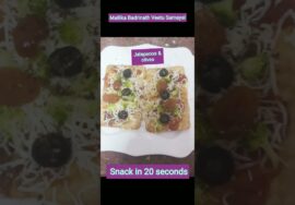 # shorts396 Pizza kakra – Microwave snack in just 20 seconds By Mallika Badrinath