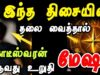மேஷ ராசி | இந்த திசையில் தலை வைத்தால் கோடீஸ்வரர் ஆகலாம்! | Mesham Rasi Sleeping Direction
