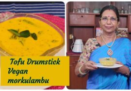 Vegan Drumstick Tofu  morkulambu / முருங்கைக்காய் சோயா பனீர் மோர்க்குழம்பு