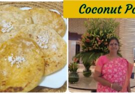 Coconut poli – Deepavali special /Thengai poli  – secrets revealed  தேங்காய் போளி /Mallika Badrinath