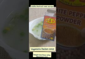 #shorts 433-இந்த சூப் உடல் எடை குறைய உதவும்  vegetable Badam soup using Microwave oven/ No oil  Soup