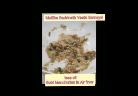 #shorts – 439 Low oil Gobi Manchurian using Air fryer by Mallika Badrinath