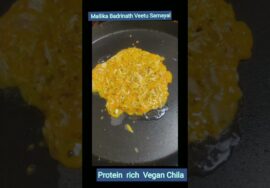 # Shorts452-Protein rich vegan tofu Chila / Vegan omelette/Vegetarian omelette -by Mallika Badrinath