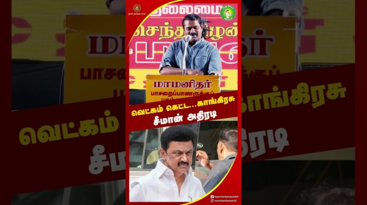 இப்பதான் திமுகவுக்கு அறிவுவருது! – #சீமான் | #Seeman #NTK #Congress #DMK #TVK #tamilnadupolitics