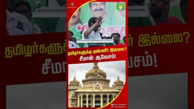 கர்நாடக காங்கிரஸ் கட்சி செய்கிறது! நீங்கள் ஏன் செய்யவில்லை? #காவிரி #naamtamilarkatchi #seemanshorts