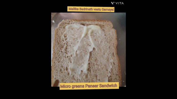 Protein rich Micro greens Sandwich / Mallika Badrinath